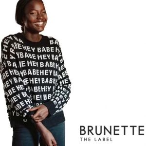 Brunette The Label Hey Babe Knit Sweater